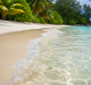 la lagon de l'île Anonyme 