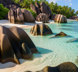 la plage aux Seychelles