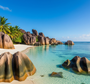 la plage aux Seychelles
